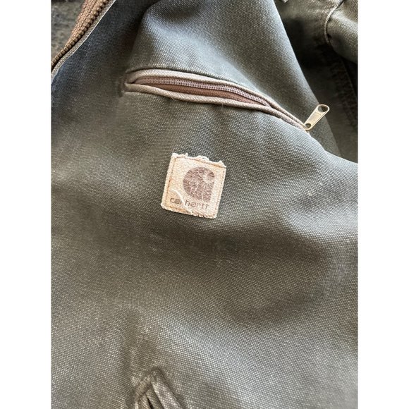 Carhartt Detroit gray green zip front coat jacket size XL - Picture 9 of 12